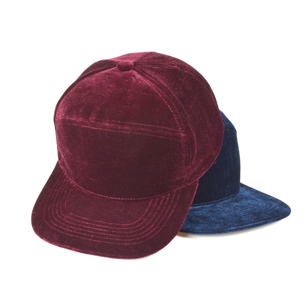 Velvet Solid Color Flat Duck Tongue Hip Hop Street Dance Baseball Cap Additional Image