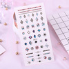 Nail stickers for nails, waterproof fake nails, sticker, crystal, 3D, Japanese and Korean