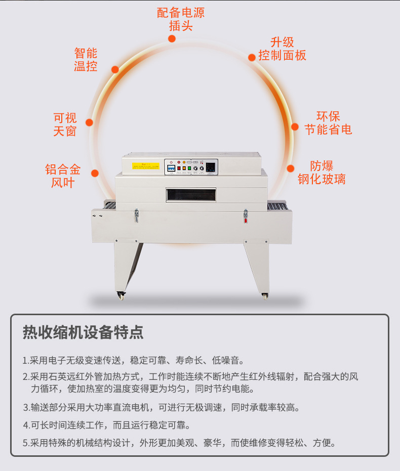 众用牌 BS-4020L高台加长型热收缩机 塑封热收缩膜包装机 热缩机详情6