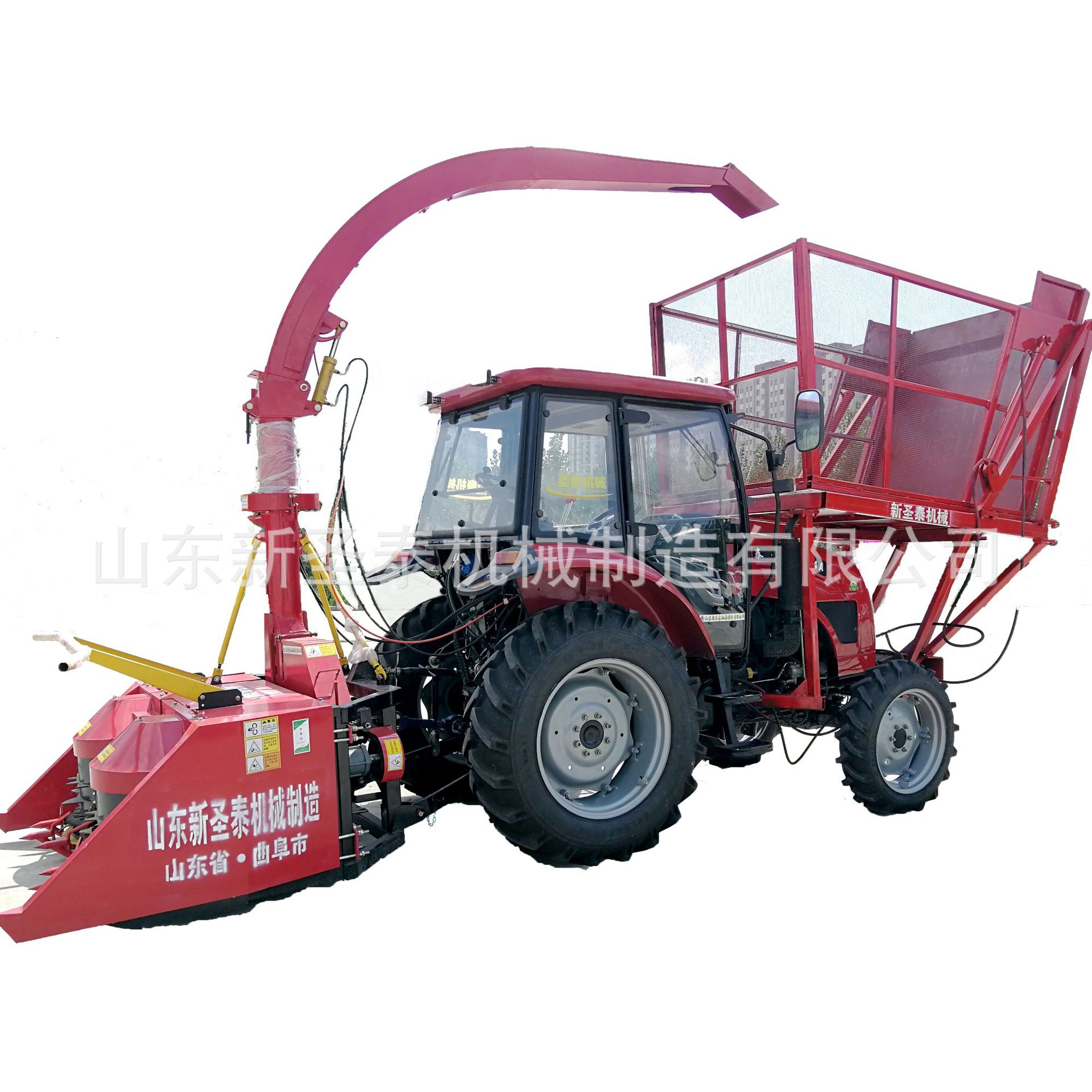 背负式玉米秸秆圆盘式青储收割机   双圆盘玉米秸秆青储机