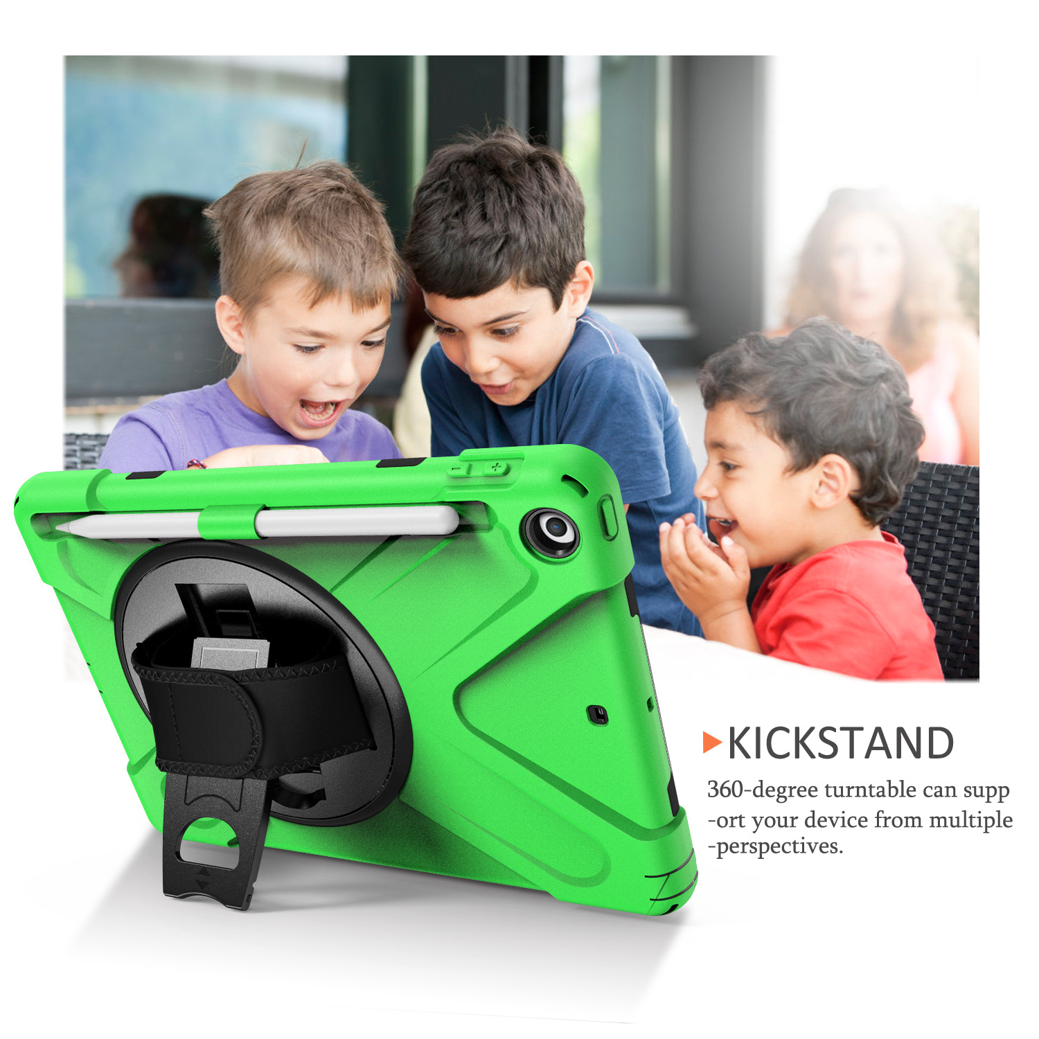 ipad 2017 带笔草绿色支架展示图 副本.jpg