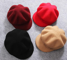2021秋冬新款帽子親子帽毛球羊毛帽毛氈棒球帽兒童帽