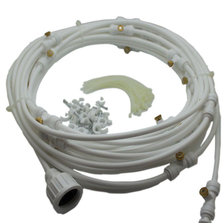 HD08 Amazon Venta caliente al aire libre Sistema de pulverización de baja presión Traje de pulverización de jardín Traje de refrigeración de atomización de baja presión