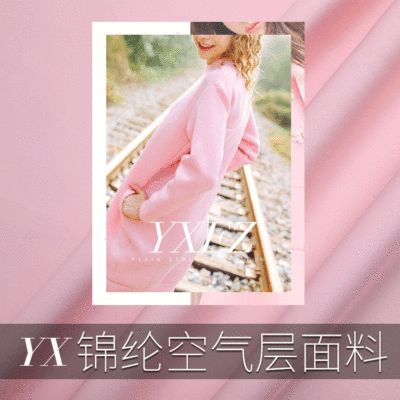 2018新款 17氨纶63涤20锦纶空气层面料 女装休闲服针织面料现货|ru