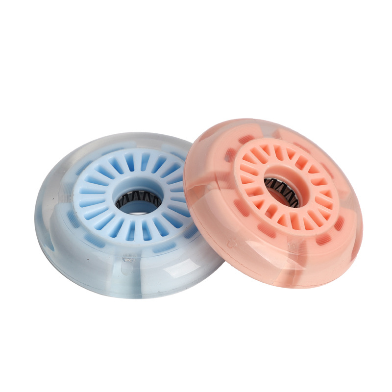 廠家直銷 太陽花閃光PU輪 滑板車聚氨酯輪 新款防滑耐磨發光輪