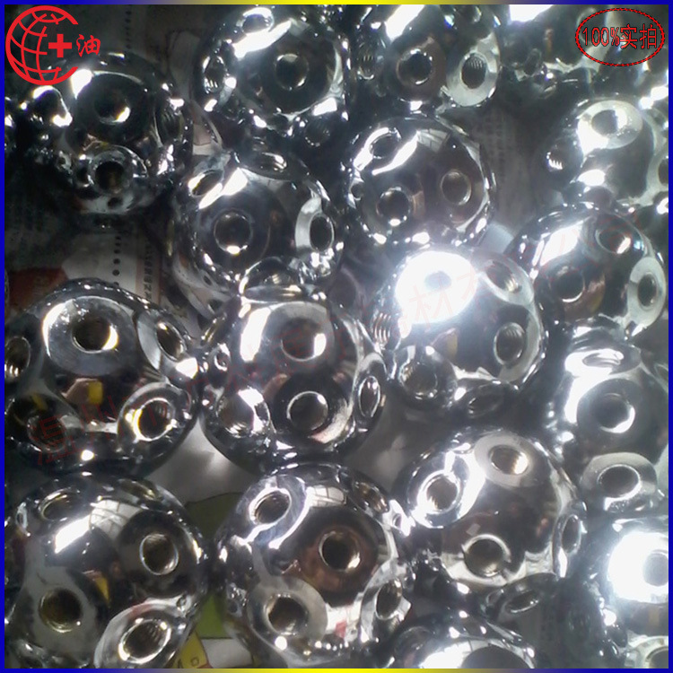 供应18孔铝合金球M10螺纹,实验角度圆球铝锌球节连接件夹子桁架