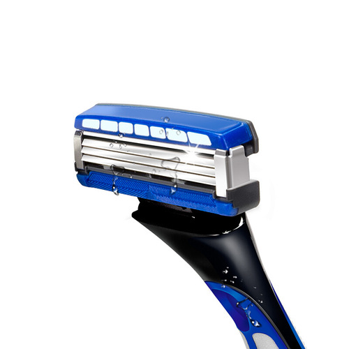 Comfortable men's shaving manual shaving razor old-fashioned razor water dimension 3-layer blade knife holder head