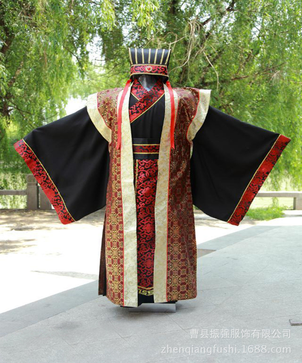 古装男诸葛亮大臣军师宰相汉服唐装春秋战国三国官服汉朝演出服装-阿里巴巴