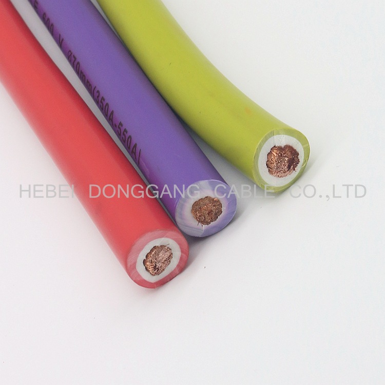 PVC焊接电缆 工厂直销50平方电焊机线 焊把线