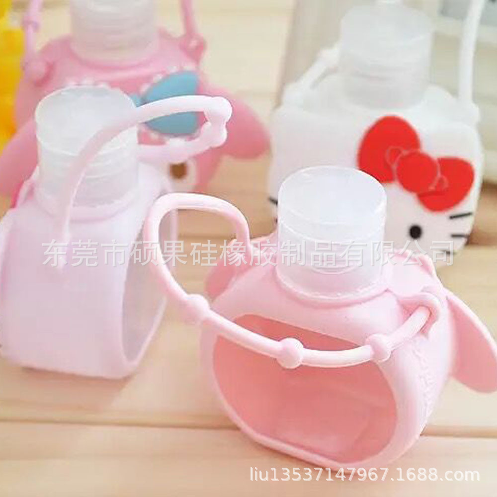 洗手液35ml硅胶瓶套 PVC卡通洗手液硅胶套 PVC配件
