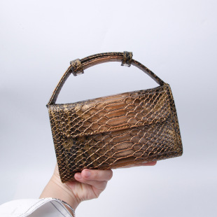 New Korean Style Snake Pattern Clutch Bag Chain Shoulder Crossbody Bag Wallet Women's Long Fashionable