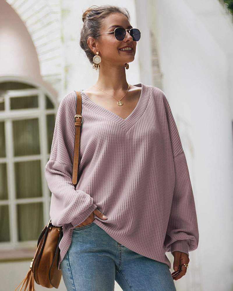 women's new V-neck sexy sweater NSKA8512