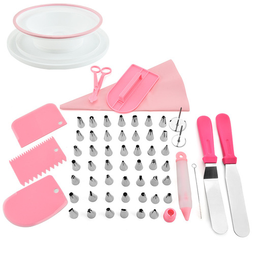 Factory Direct Sale Number 73 Set Cake Stand Kit, Includes Cake Frosting Spatula and Decorating Pins, Baking Tools