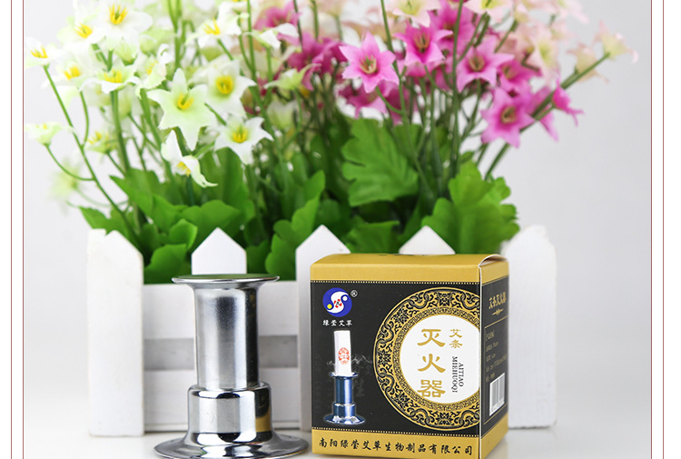 Stainless Steel Moxa Stick Extinguisher Cap 40mm Moxibustion Accessory for Extinguishing Moxa Rolls and Cones in use