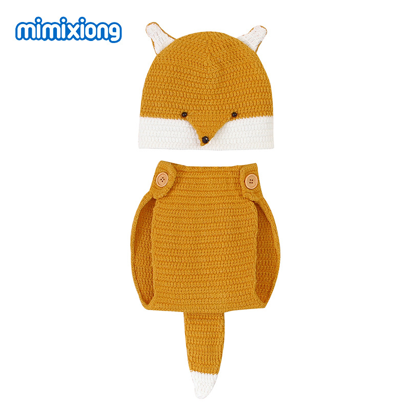 ins热卖狐狸毛衣套装