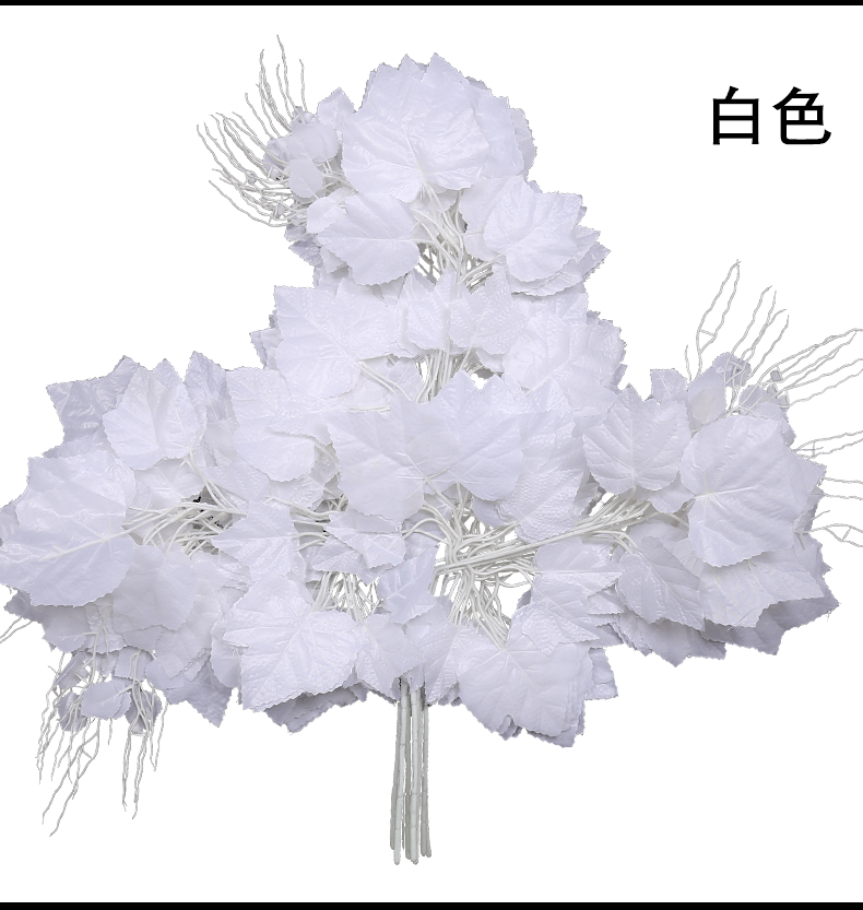 Artificial banyan tree, grape branches, tactile laminated plastic, artificial branches, green plant leaves, maple leaves, ginkgo leaves, mango leaves and branches detail image 13