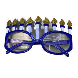 厂家直供蓝色生日眼镜 蜡烛造型派对搞怪眼镜生日聚会装饰用品化