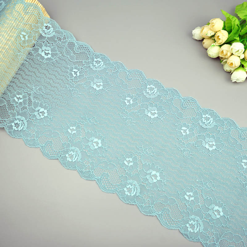 亲肤轻蔳柔软19CM蕾丝花边 网孔小花蕾丝DIY内衣内裤蕾丝现货供应