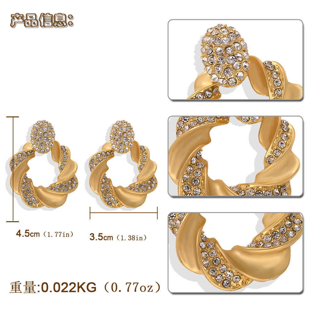 Alloy Wild Earrings With Diamonds display picture 3
