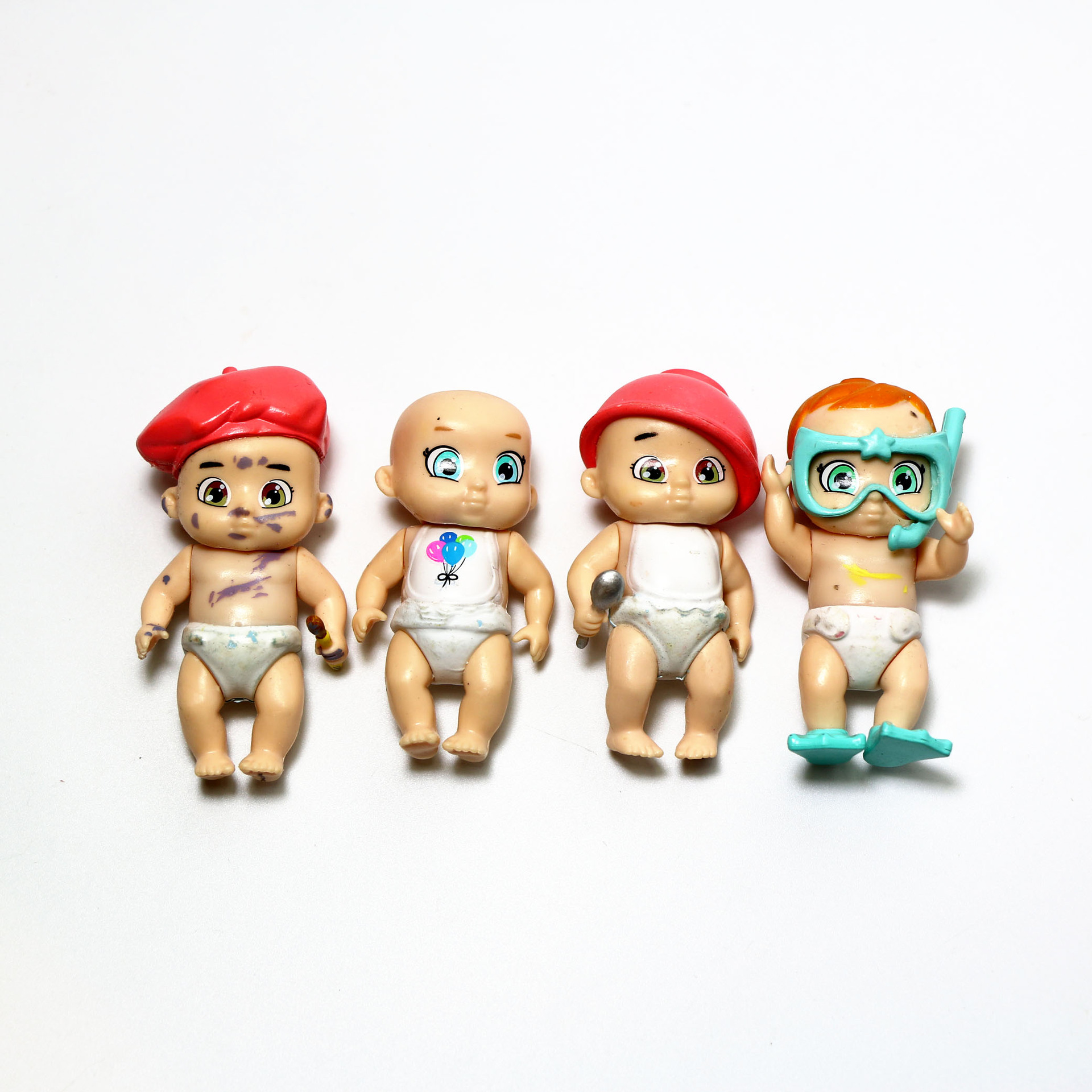 재고 3D 움직일 수있는  그림 재생 인형 PVC 플라스틱 인형 새해 선물 장난감 컬렉션 장식품