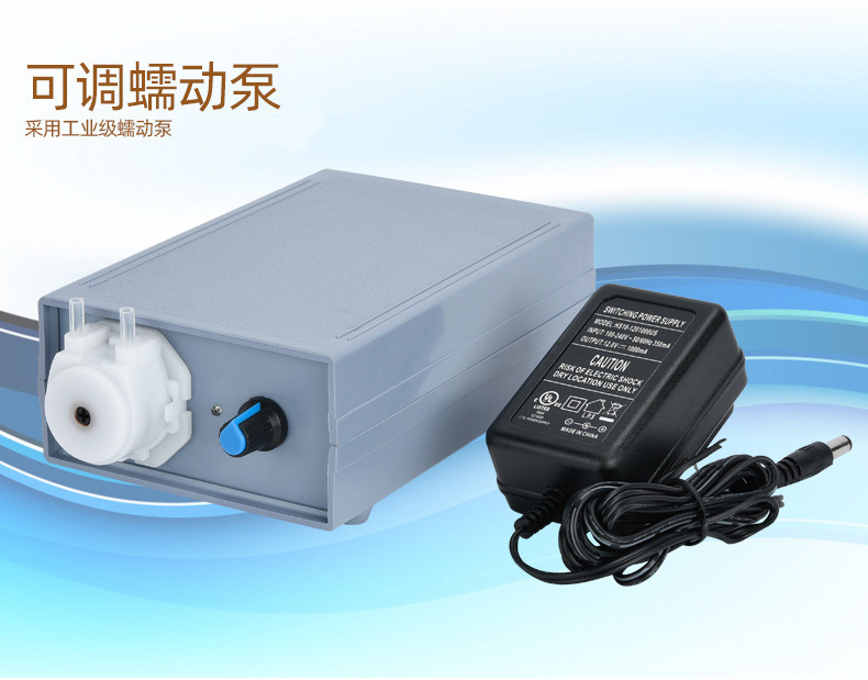 可调流速蠕动泵硅胶管泵实验室试验泵抽水泵含12v/24v电源变压器详情2