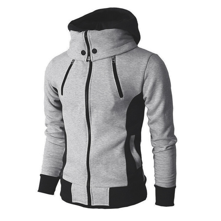 Herrenbekleidung Frühling und Herbst Winter neue zweiteilige Sport Strickjacke Freizeit Herren Slim Pullover Jacke_voghion.com