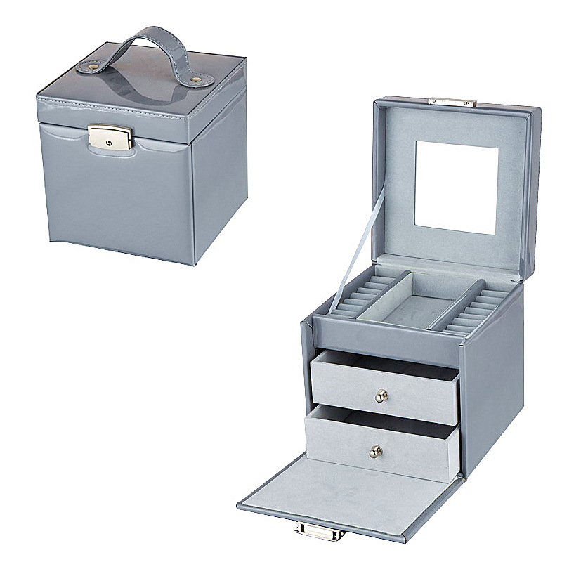 首饰盒女欧式公主韩国大容量家用简约耳环手饰品首饰收纳盒