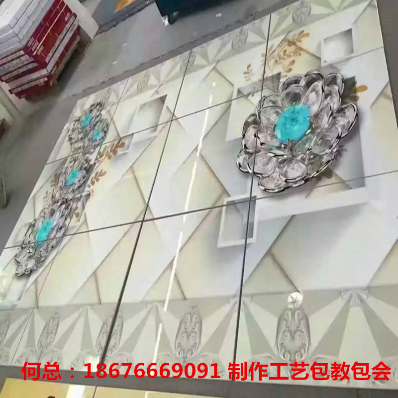 瓷版画3d打印机 瓷砖背景墙浮雕uv上色设备 uv2030平板喷墨打印机