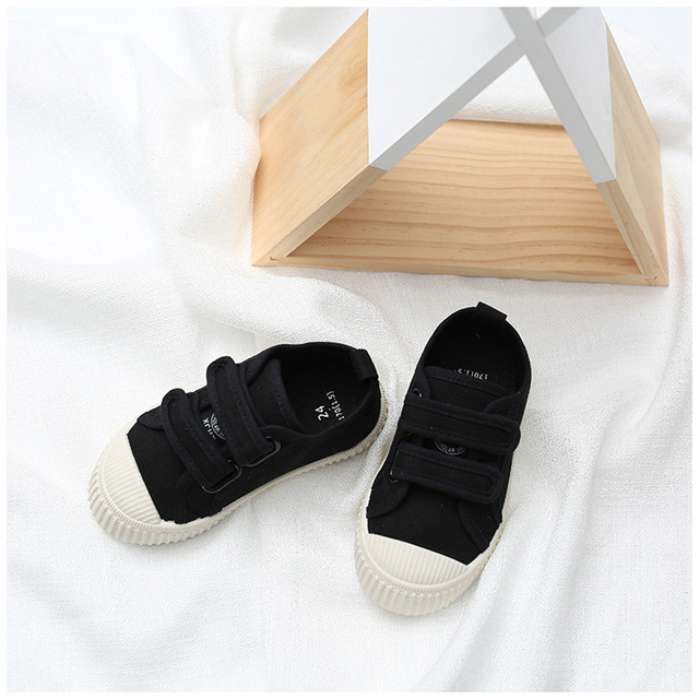 Giày trẻ em 2019 mùa xuân mềm đế mềm chống trượt giày thông thường Thời trang trẻ em Giày vải trẻ em Velcro nhà sản xuất bán buôn Giày vải trẻ em