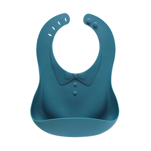 Baby Soft Neck Towel Children Waterproof Washable Bib Toddler Silicone Meal Pouch Portable Easy to Clean