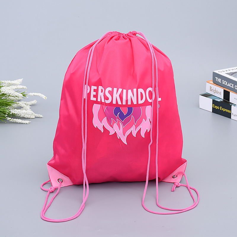 源头 工厂 专注定 做 定 制可水洗多色丝网套色叠印涤纶束口袋