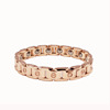 Golden magnetic bracelet for beloved stainless steel, wholesale, pink gold, European style