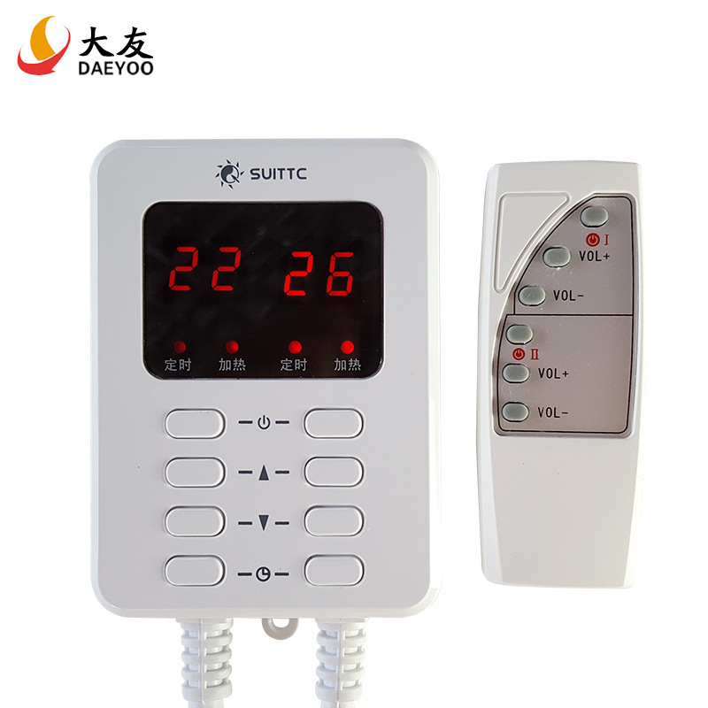 Thermostat double control mute thermostat remote control timing thermostat switch electric heating Kang board electric heating film thermostat