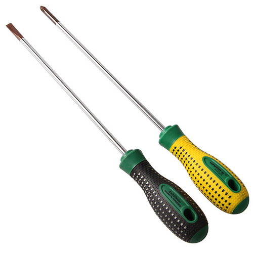 Welly Lion Premium Screwdriver with Rubber Handle, Repair and Disassembly Tool, Small Straight Cross Screwdriver, Flat Plier, Strong Magnetic Screwdriver 