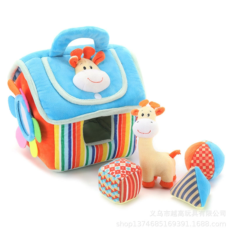 Amazon горячие продажи спаривания игрушек мягкой кирпичной формы познавательные детские развивающие игрушки раннего развития маленький дом