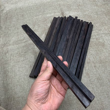 紫光檀木料非洲黑檀佛珠手串方条雕刻木条唢呐料把件刀贴片原木料