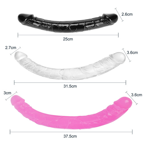 Long foreign trade model, female lesbian adult dildo, lesbian female dildo, double-headed dragon dildo medium size