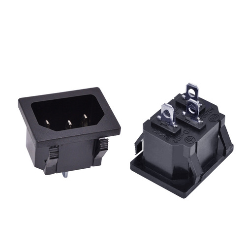 Factory direct sales AC sub-type 3-pin 180-degree card socket rice cooker sub-type socket ac power socket