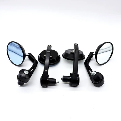 Motosiklet arxa güzgüsü Universal əl dairəvi güzgü elektrikli avtomobil güzgüsü