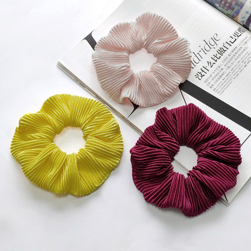 Korean Chiffon Fluorescent Color Hair Scrunchies display picture 2