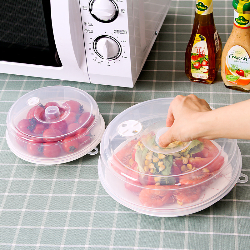碗盖子微波炉专用防溅油加热碗盖 圆形塑料盖透明冰箱保鲜盖菜罩