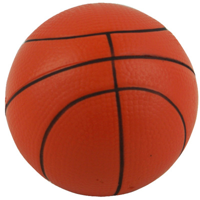 PU发泡弹力篮球按摩减压发泄实心海绵手球玩具回弹足球压力光面球|ru