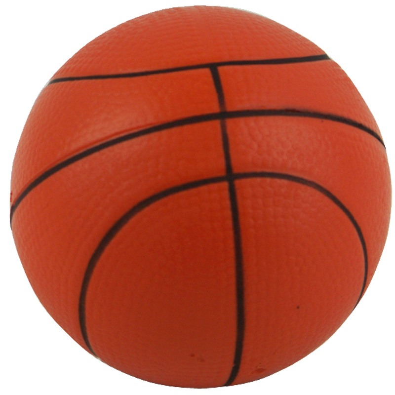 PU发泡弹力篮球按摩减压发泄实心海绵手球玩具回弹足球压力光面球|ru