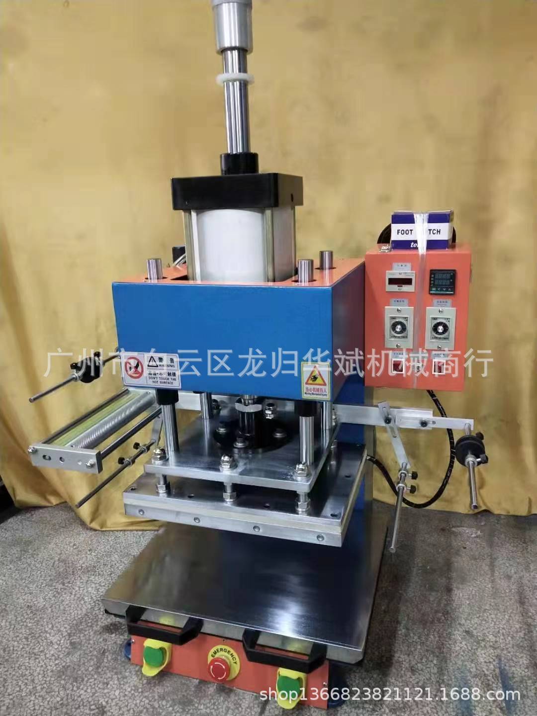 160气缸气动压唛机气动烫金机气压机300x400