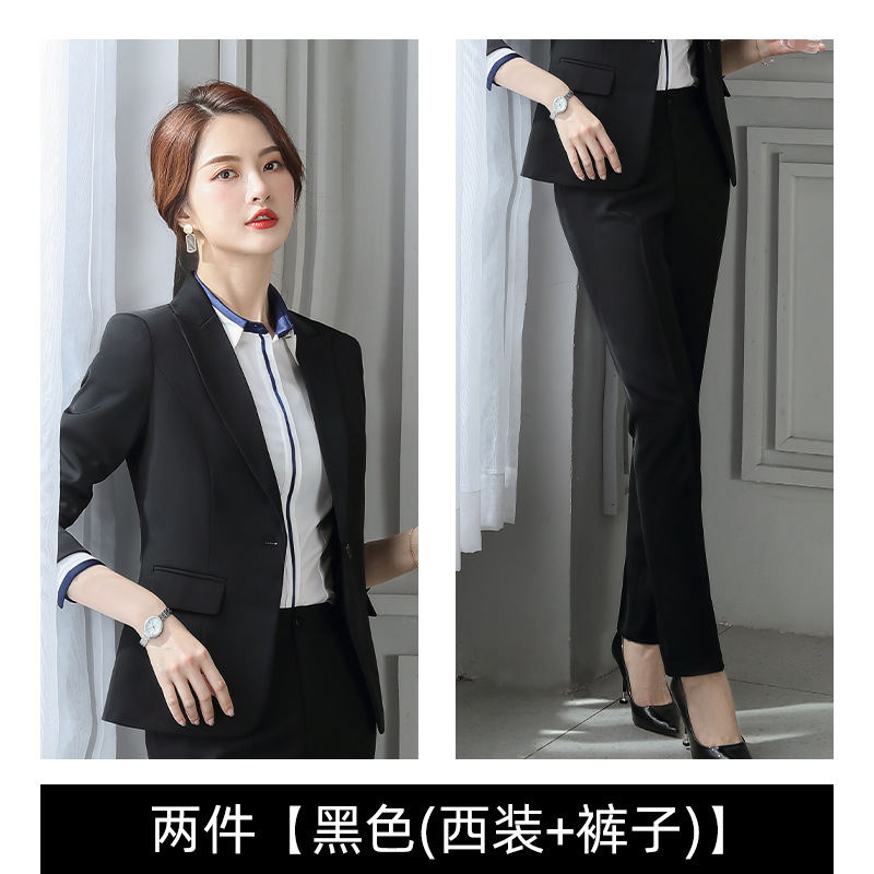 Black classic suit jacket, trousers