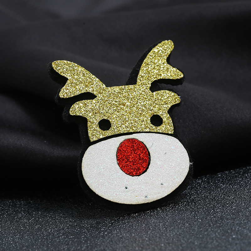 Européen Et Américain Rétro Tissu Exquis De Noël Cerf Tête Broche Creative Cadeau Exquis Broches Accessoires Accessoires En Gros display picture 7