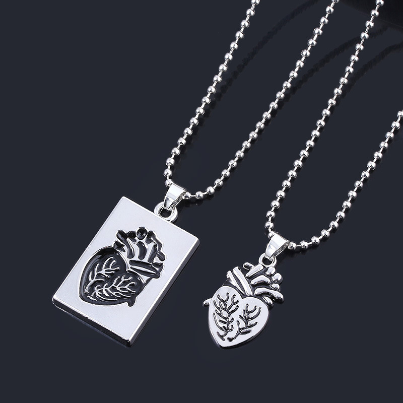 Vintage Style Heart Alloy Plating Unisex Pendant Necklace display picture 5