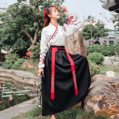 Martial arts Hanfu ru skirt 