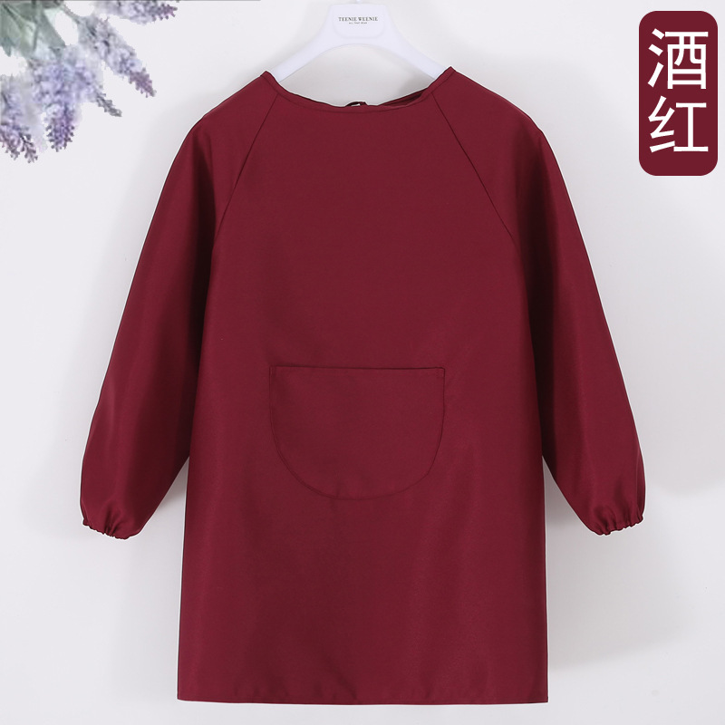 Niños mangas largas delantal personalizado logotipo de arte pintura anti-dressing jardín de infantes comidas top personalizado impresión