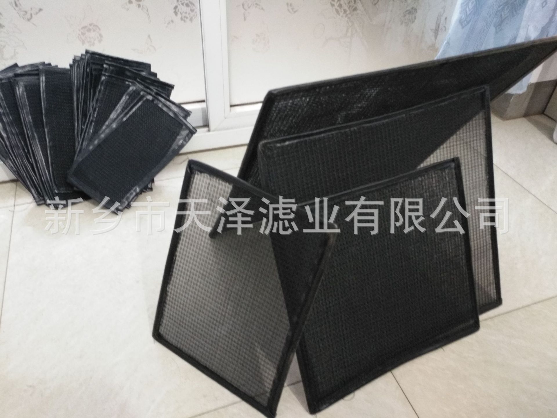 客车阻燃回风网非标批发汽车客车风口过滤网150*150*10软框过滤网